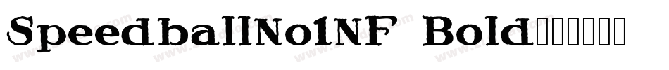 SpeedballNo1NF Bold字体转换
